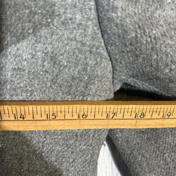 J. Crew Pea Coat Stadium Cloth Nello Gori Gray Gold Button Jacket size 8‎ - Picture 10 of 12